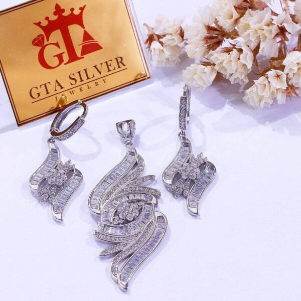 نیم ست نقره میکرو کد 16302 - Image 2