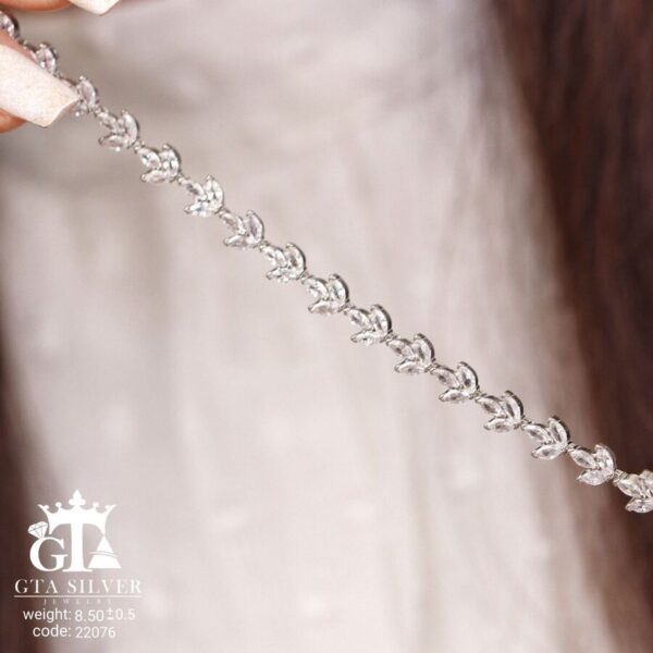 دستبند نقره میکرو کد 22076 - تصویر 3