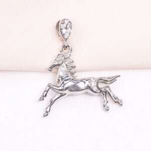 مدال نقره میکرو طرح اسب کد 21585