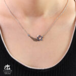 مدال نقره زنانه ستاره میکرو کد 21935 - Image 2