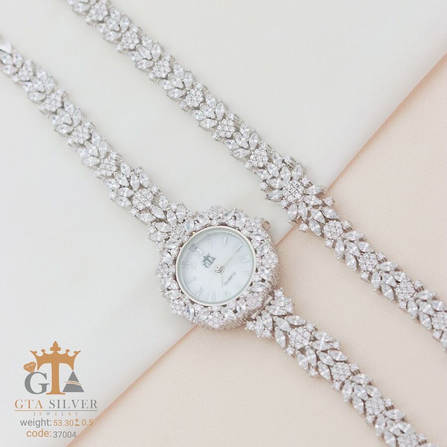 f817cee1-f4bd-4f70-86d6-24e625dd97d2.jpg ست ساعت و دستبند نقره GTA کد 37004 - Image 1