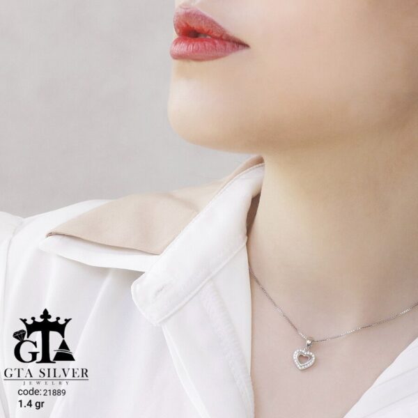 مدال نقره میکرو قلبی کد 21889 - Image 2