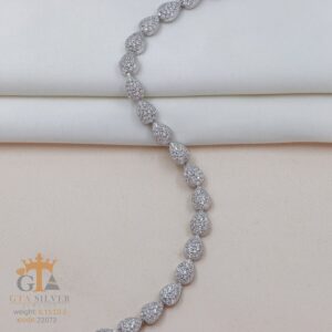 دستبند نقره میکرو کد 22073