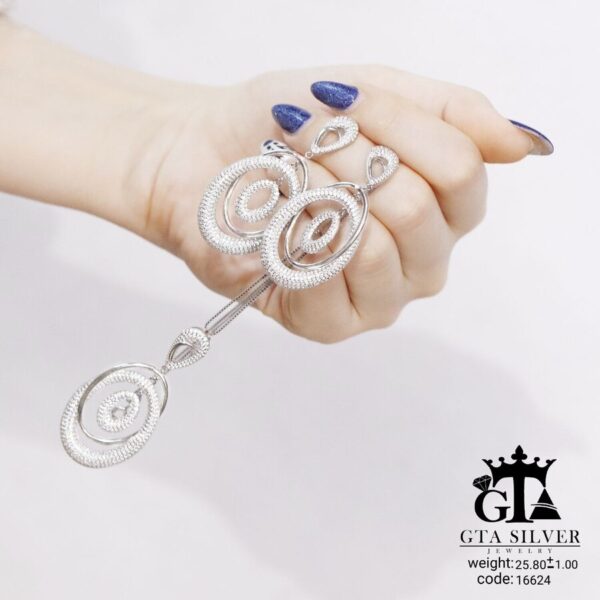 نیم ست نقره میکرو کد 16624 - تصویر 4