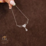 مدال نقره میکرو طرح قلب و بال کد 21686 - تصویر 3