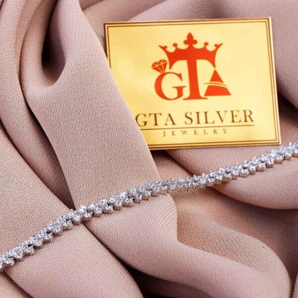 دستبند نقره میکرو کد 22021 - Image 3