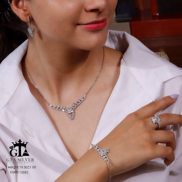 سرویس نقره میکرو زنجیری کد 12082 - Image 2