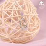 مدال نقره زنانه مادر و فرزند میکرو کد 21937 - Image 3