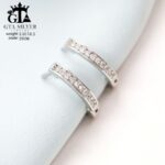 گوشواره نقره میخی میکرو کد 25036 - تصویر 4