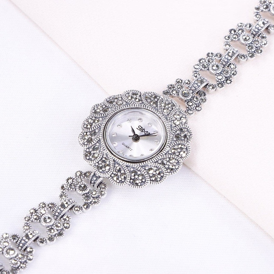 ff5520bc-3d9d-4d81-a48a-223c1462dbb3.jpg ساعت نقره سما کد 18061 - Image 1