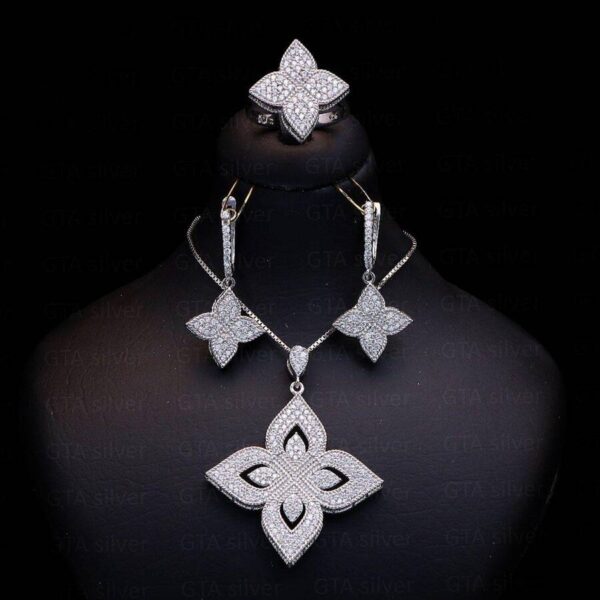 نیم ست نقره میکرو کد 16140 - Image 2