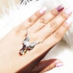 مدال نقره طرح آغوش مادر کد 21155 - تصویر 3