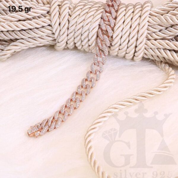 دستبند نقره کارتیر کد 1203 - تصویر 2