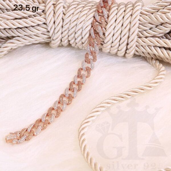 دستبند نقره کارتیر کد 1205 - تصویر 2