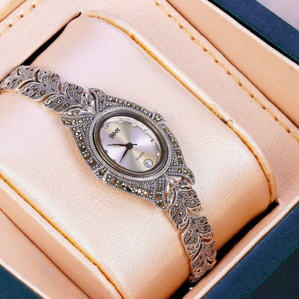 ساعت نقره سما کد 18014 - Image 4