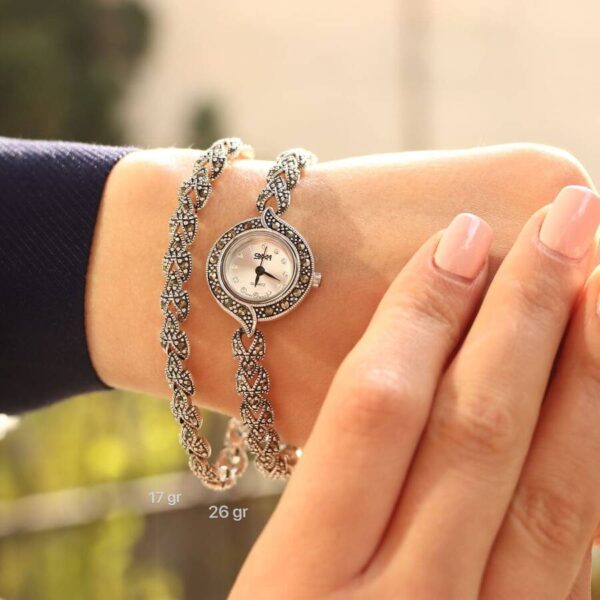 ساعت نقره سما کد 18029 - Image 4