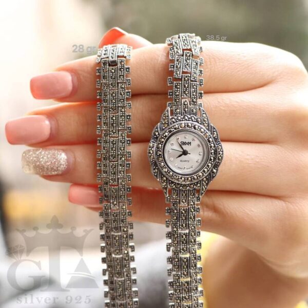 ساعت نقره سما کد 18044 - Image 2