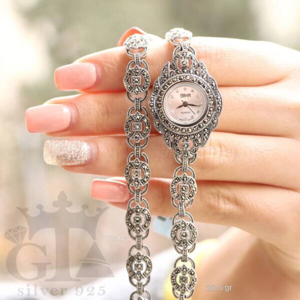 ساعت نقره سما کد 18051 - Image 2