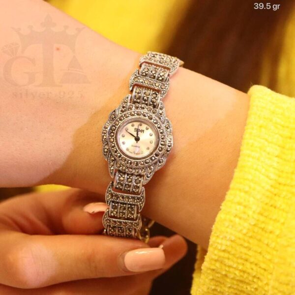 ساعت نقره سما کد 18057 - Image 4