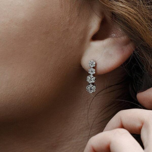 سرویس نقره میکرو زنجیری طرح فلاور کد 12013 - Image 3