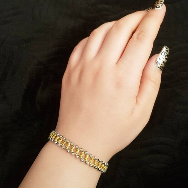 دستبند نقره سوپرالبرنادو کد 1633 - تصویر 2