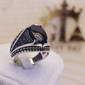 انگشتر نقره مردانه مارگازیت کد 29030