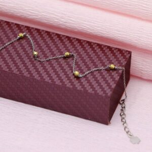 پابند نقره گوی‌دار کد 1672