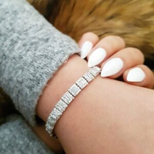 دستبند نقره میکرو کد 1217