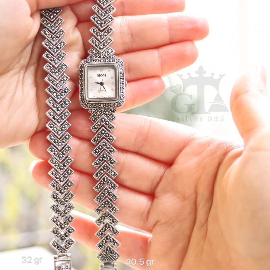 product_0acc672a-6813-40d9-acca-571d07c3689b.jpg ساعت نقره سما کد 18024 - Image 1