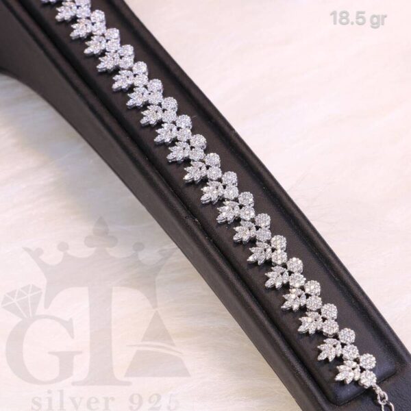 دستبند نقره آتنا کد 1367 - Image 2