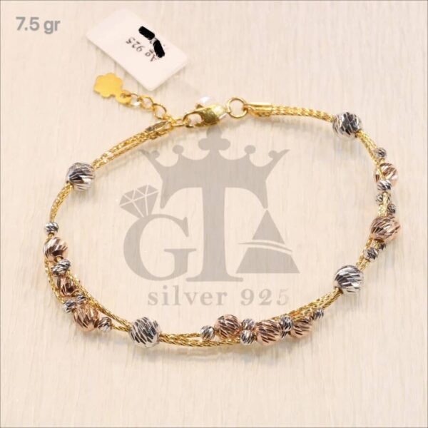 دستبند نقره سوپرالبرنادو کد 1539 - Image 2