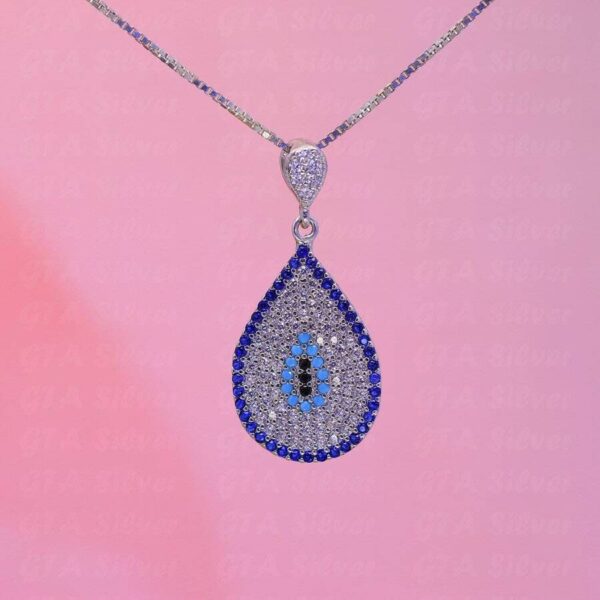 مدال نقره میکرو رنگی کد 21043 - تصویر 2