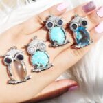 مدال نقره میکرو طرح جغد کد 21152