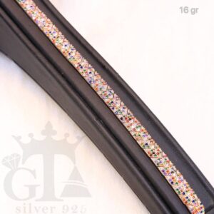 دستبند نقره آتنا رنگی کد 1371