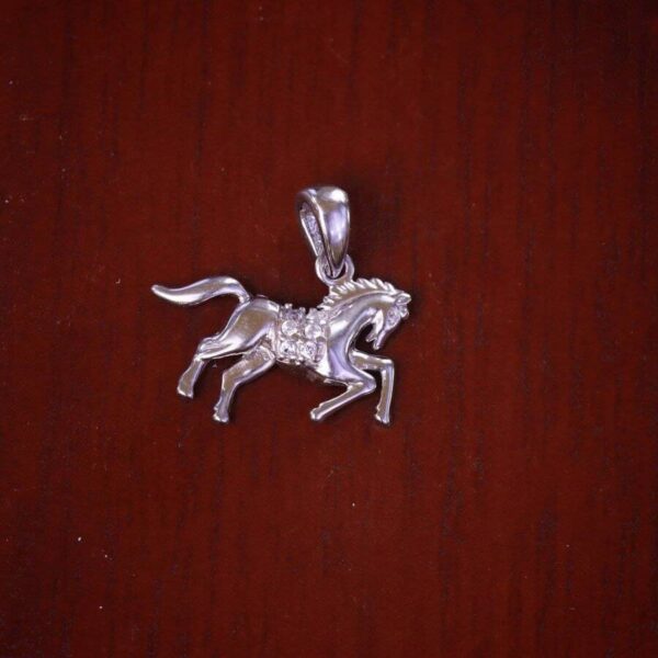 مدال نقره میکرو طرح اسب کد 21426 - Image 2