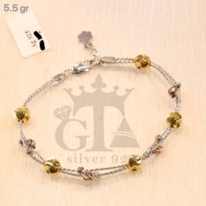 دستبند نقره سوپرالبرنادو کد 1535