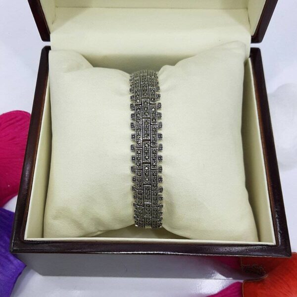 دستبند نقره سما کد 1910 - تصویر 2