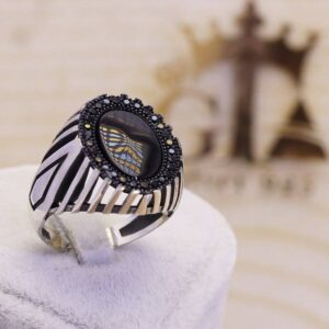 انگشتر نقره مردانه مارگازیت کد 29023