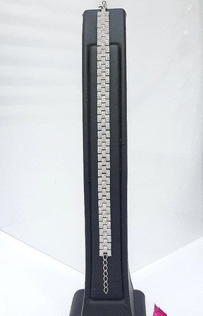 product_22bc5333-d5d1-49ed-93df-5c980aac41b4.jpg دستبند نقره میکرو کد 1898 - Image 1