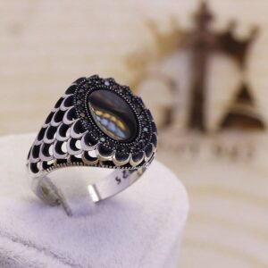 انگشتر نقره مردانه مارگازیت کد 29032