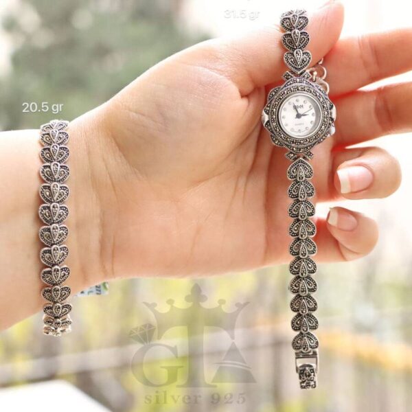 ساعت نقره سما کد 18019 - Image 2