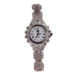 ساعت نقره GTA امرالدکات طرح خورشیدی کد 19080