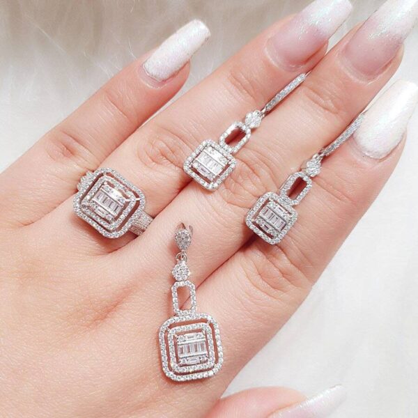 نیم ست نقره میکرو کد 16125 - تصویر 2