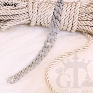 دستبند نقره کارتیر کونیک کد 1202