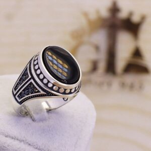 انگشتر نقره مردانه مارگازیت کد 29022