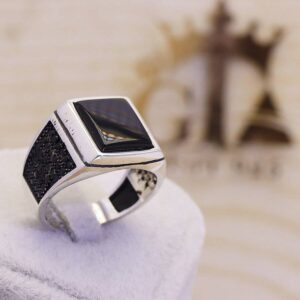 انگشتر نقره مردانه مارگازیت کد 29013