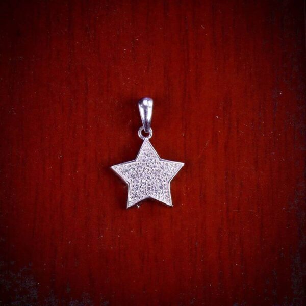 مدال نقره میکرو طرح ستاره کد 21315 - Image 2