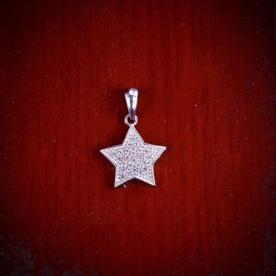 product_45bef5e8-2e4e-4b38-9c3c-966f794d1490.jpg مدال نقره میکرو طرح ستاره کد 21315 - Image 1