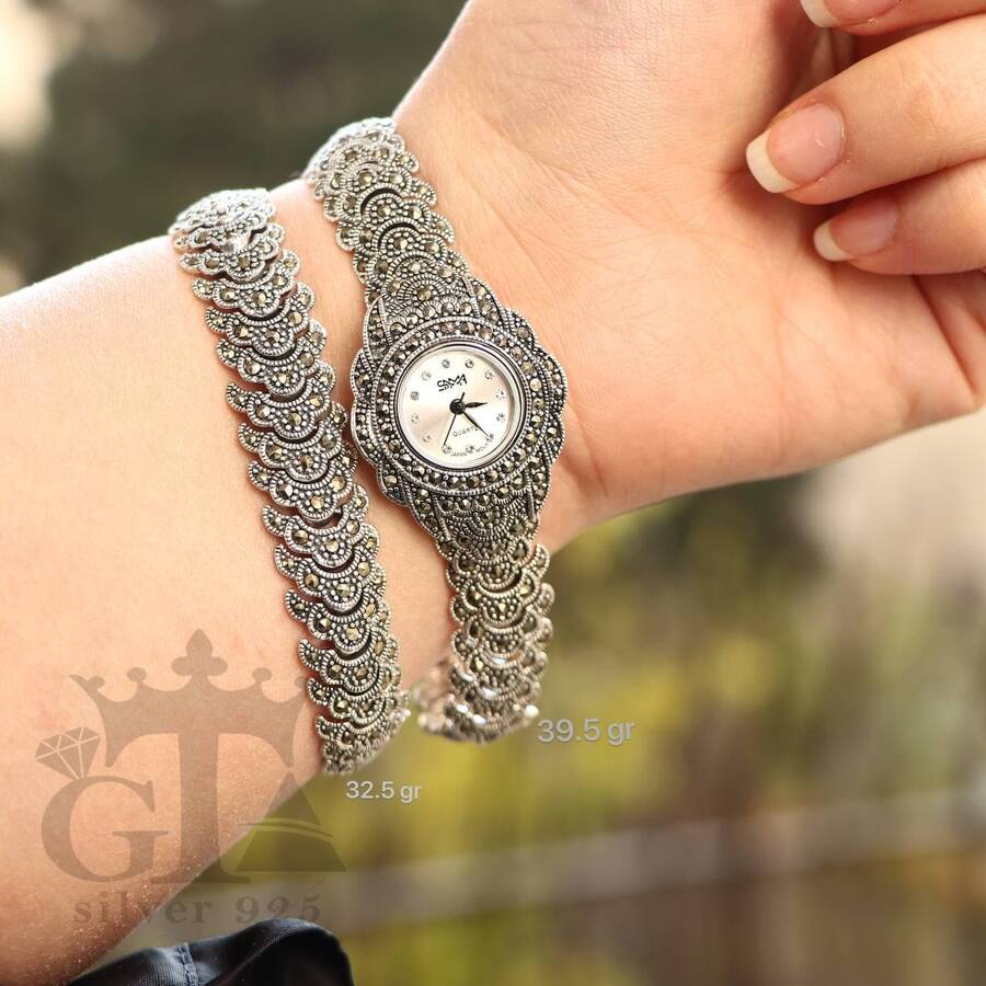 product_51212224-4f3c-4277-a09f-949a4606bade.jpg ساعت نقره سما کد 18036 - Image 1