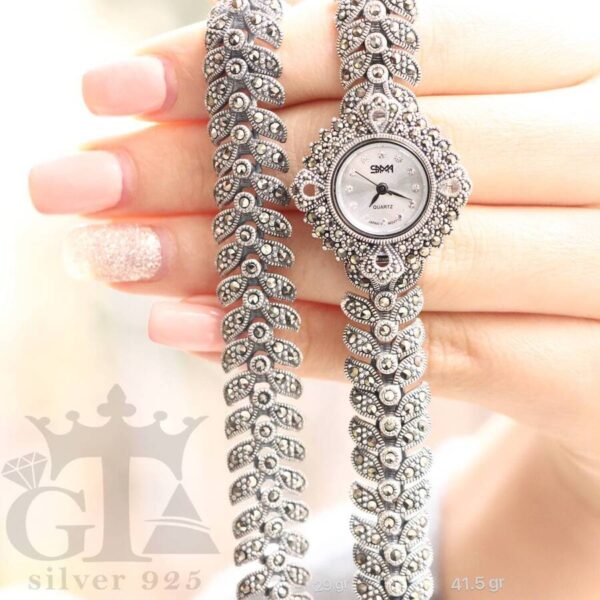 ساعت نقره سما کد 18039 - Image 2